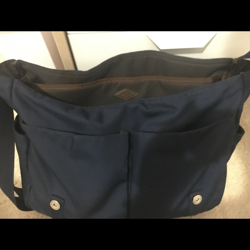 Fossil Navy Blue Crossbody Laptop Bag - Picture 8 of 8